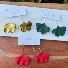 Load image into Gallery viewer, Haute for the Holidays Hoops 🌹 -gold