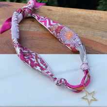 Load image into Gallery viewer, Trending Scarf Necklace with CZ Star