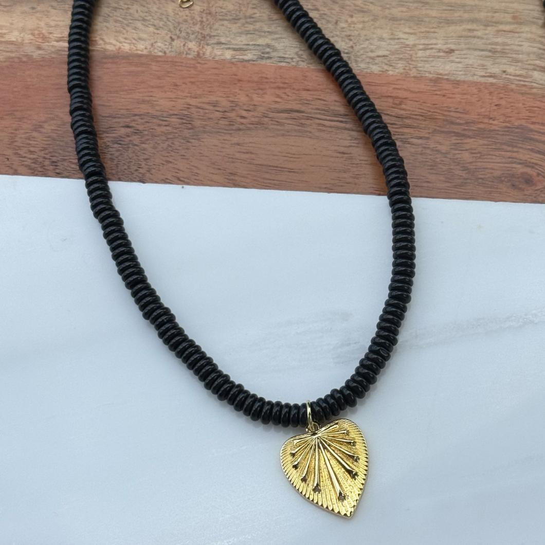 Beaded Necklace-Black
