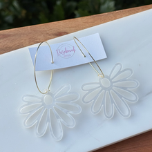 Load image into Gallery viewer, Hoops in Bloom-white 🌹
