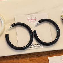 Load image into Gallery viewer, Bold but Lightweight-Black Hoop
