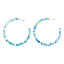 Load image into Gallery viewer, Gleaming Galaxies-blue hoops
